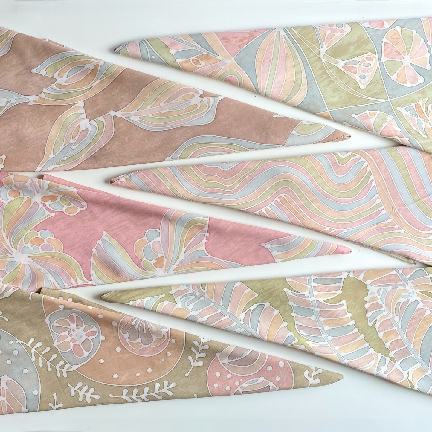 Batik Scarf - Pastel Sea